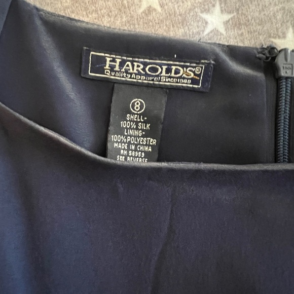 90s Harold’s 100% silk long slip dress, spaghetti straps - size 8 - Picture 5 of 7